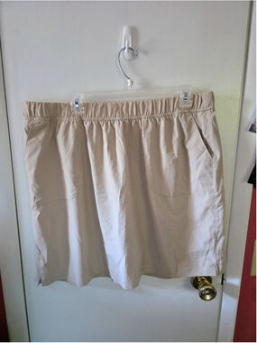 KIM ROGERS Women's Tan Skort Ladies Plus SIZE 18 Skort